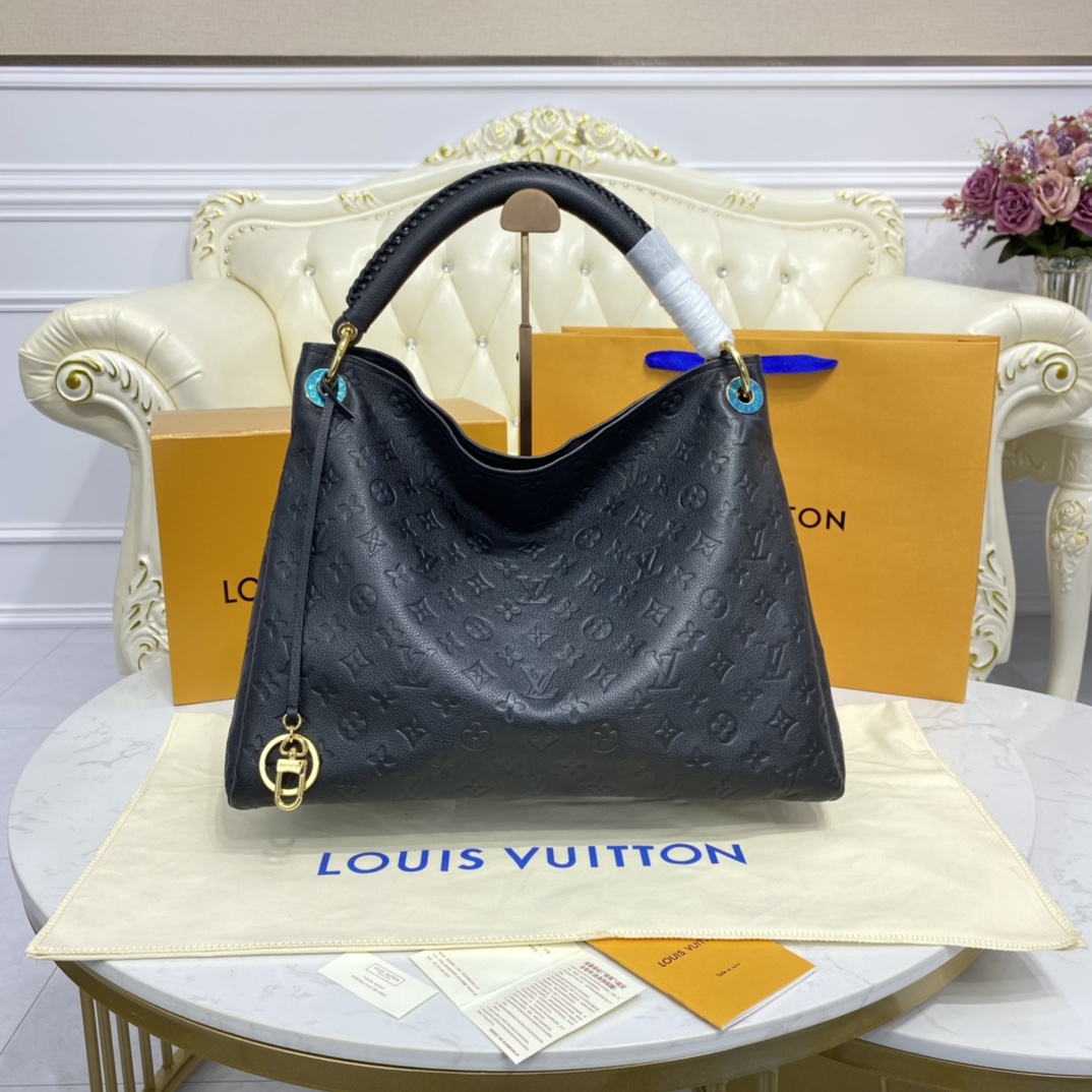 Louis Vuitton ARTSY MM Handbag Monogram Empreinte M41066 Black